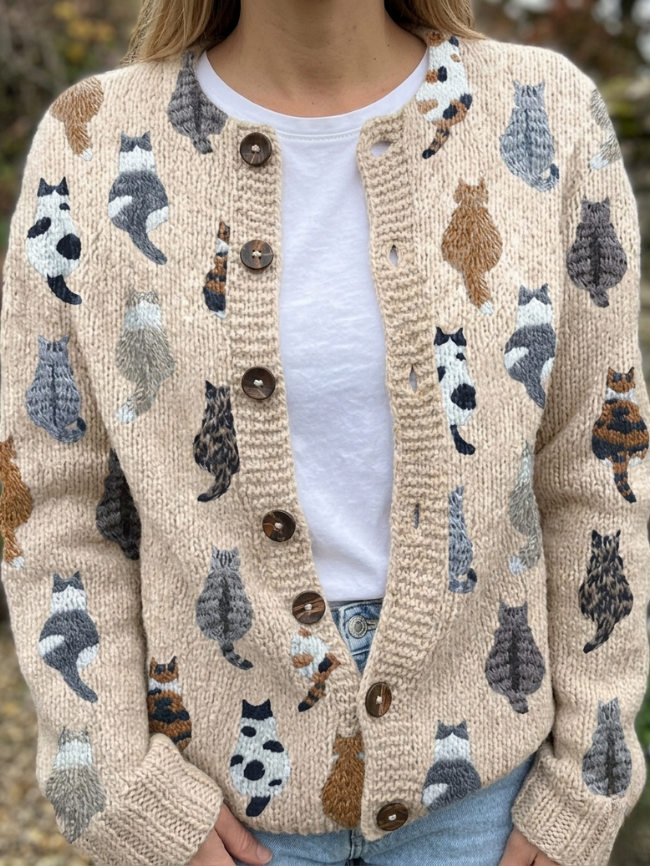 Cardigan Beige / 4XL (CA 18)