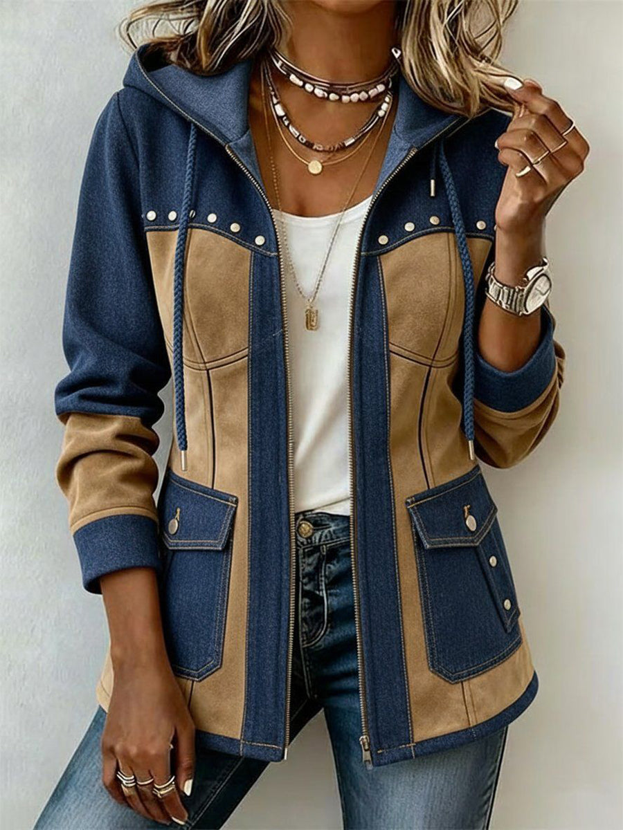 Bleu Marine & Camel / 3XL